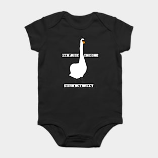 It's just the one swan actually police meme Baby Bodysuit